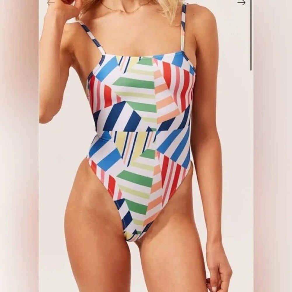 Solid & Striped The Chelsea Multi Color Swimsuit Measures To Size XS NWOT!! - Picture 1 of 1